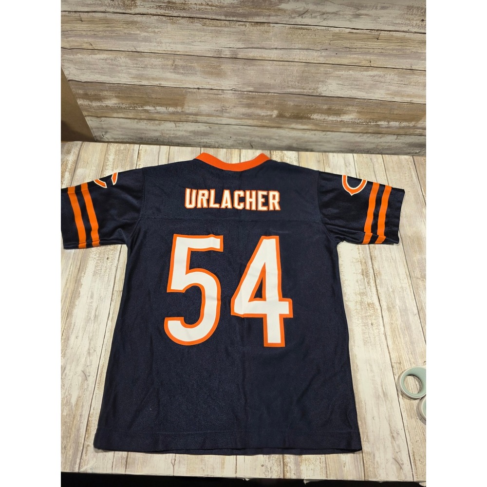 NFL Team Apparel Chicago Bears Brian Urlacher 54 Jersey Navy Blue Youth Small 8 - Picture 6 of 8